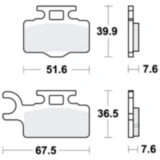 Bremsklotz Standard Offroad TRW Alternative: 7325582 passend für: Kawasaki KX