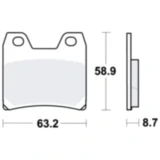 Bremsklötze Sinter für TRW Alternative 7324338