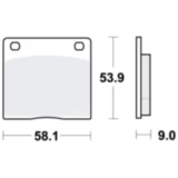 Bremsklotz Standard TRW Alternative: 7326242 passend für: Kawasaki Z, Z/ZG, Z1R