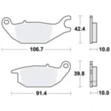 Bremsklotz Standard TRW Alternative: 7324288 passend für: Honda XL, CBR, Z