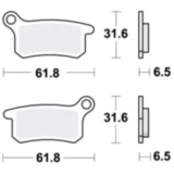 Bremsklotz Sinter SI TRW Alternative: 7320658 passend für: KTM SX, Husqvarna TC, CR