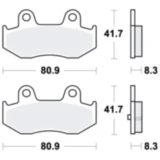 Bremsklotz Sinter Scooter TRW Alternative: 7323090 passend für: Suzuki AN