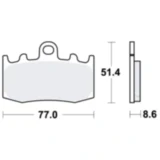 Bremsklotz Standard TRW Alternative: 7324163 passend für: BMW R, K