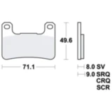 Bremsklotz Carbon CRQ TRW passend für: Kawasaki Z, Ninja, ZX - 10R