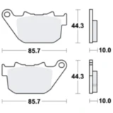 Bremsklötze Sinter hinten TRW für Motorräder
