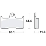 Bremsklotz Sinter SI TRW Alternative: 7320419 passend für: CFMOTO CF, CForce, Terralander