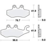 Bremsklotz Standard TRW Alternative: 7320560 passend für: Piaggio MP3, Beverly, Medley