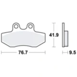 Bremsklotz Standard TRW Alternative: 7321946 passend für: Yamaha XC, YN