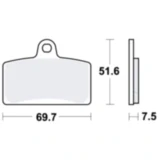 Bremsklotz Standard TRW Alternative: 7321342 passend für: Aprilia RS, RS4, Tuono