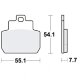 Bremsklotz Sinter Scooter TRW Alternative: 7323488 passend für: Piaggio X8, MP3, Beverly