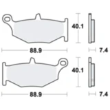 Bremsklotz Sinter für Motorräder TRW Alternative: 7322191