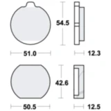 Bremsklotz Standard TRW Alternative: 7320501 passend für: Kawasaki Z, KH, Z1R