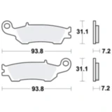 Bremsklötze Offroad TRW Alternative 7322548