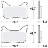Bremsklotz Sinter RSI TRW Alternative: 7320724 passend für: Aprilia SXV, Pegaso