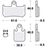 Bremsklotz Carbon Rennsport TRW