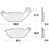 Bremsklotz Standard TRW Alternative: 7370218 passend für: Yamaha GPD, MWS, XC