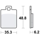 Bremsklotz Standard TRW Alternative: 7320535 passend für: Piaggio MP3, Zip, NRG