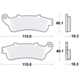 Bremsklotz Sinter hinten TRW Alternative: 7323330 passend für: Honda GL