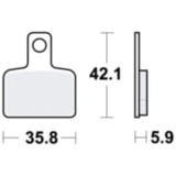 Bremsklotz Standard TRW Alternative: 7320061 passend für: Beta Evo