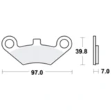Bremsklotz Sinter SI TRW passend für: CFMOTO CForce, CF, Everest