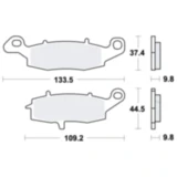 Bremsklotz Sinter für TRW, Alternative 7377047