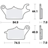 Bremsklotz LC TRW siehe 7370031 04/24 passend für: Honda C, AFS