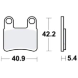 Bremsklotz Standard TRW passend für: Kymco Maxxer, Grumbler