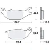 Bremsklotz Standard TRW Alternative: 7370061 passend für: Yamaha MW
