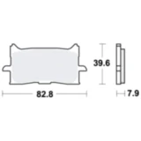 Bremsklotz Sinter vorne TRW Alternative: 7370182 passend für: Honda CRF, CB, CBR