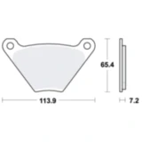 Bremsklotz Standard TRW für Motorräder 7872138