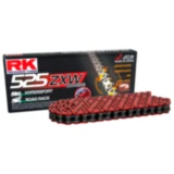 RK XW - Ringkette rot 525 ZXW/108 Kette offen mit Nietschloss passend für: Aprilia RSV, Dorsoduro, RST