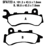 Bremsklotz Carbon Scooter EBC passend für: Honda SH
