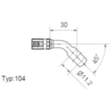 Ringfitting Vario HD TYP104 11.2 mm 45° Gold