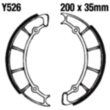 EBC Bremsbacken mit Federn für Motorräder 7321200