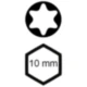 Torx T45 Schraubendreher-Bit 10 mm 6-kt. Länge 75 mm_0