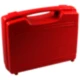 Kunststoff Werkzeugkoffer rot 260x210x76mm mit Schaumstoffeinla