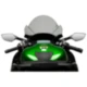 Scheibe Z - Racing Puig rauchgrau passend für: Kawasaki Ninja_2