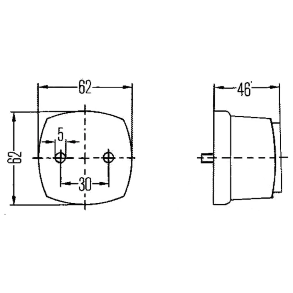 Hella Positionsleuchte / Parkleuchte mit klarer Linse_0