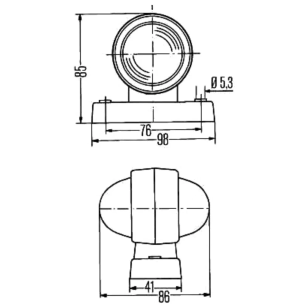 Hella Umrissleuchte MQ 1020141 für Motorräder_0