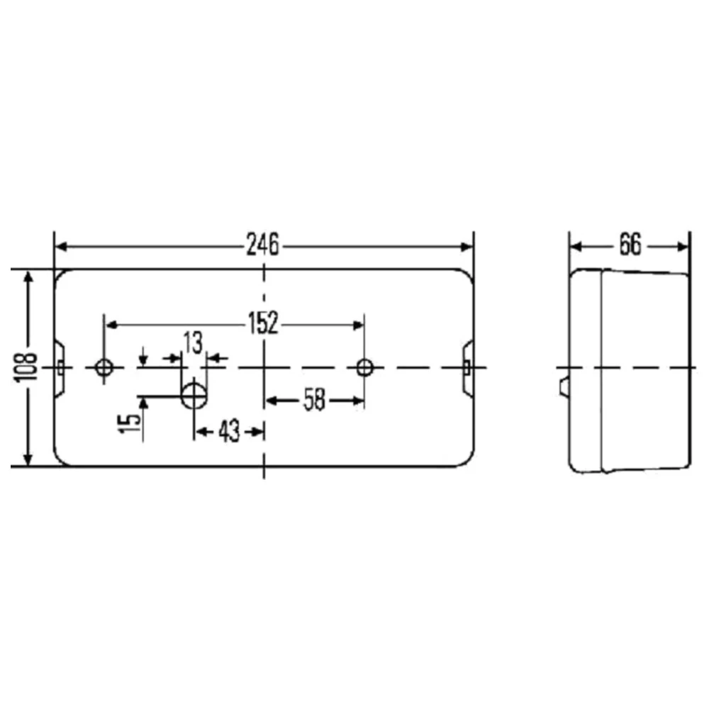 Heckleuchte rechts für Anhänger 1022193_0