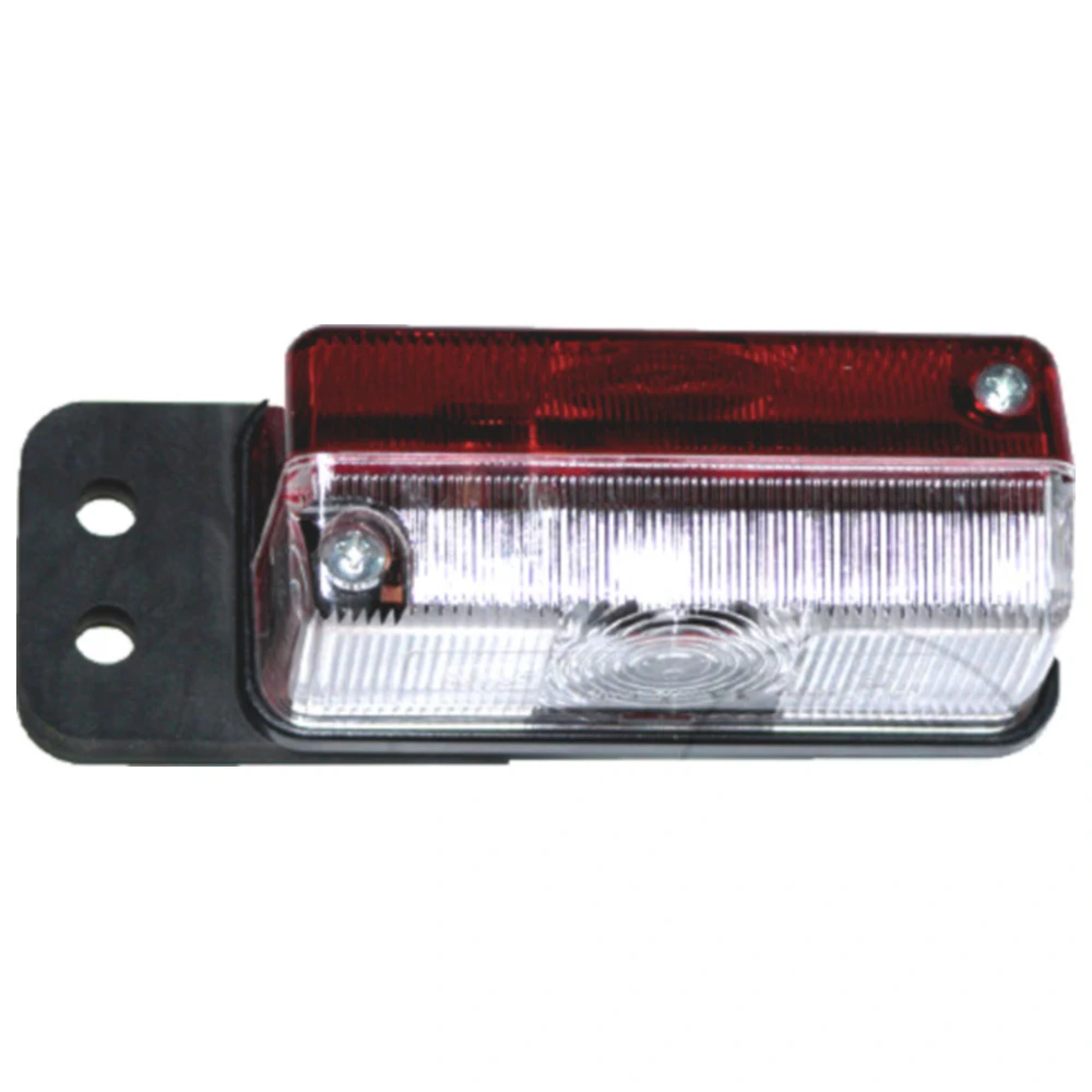 Umrissleuchte rot/weiß mit Gummipendel für Anhänger_0