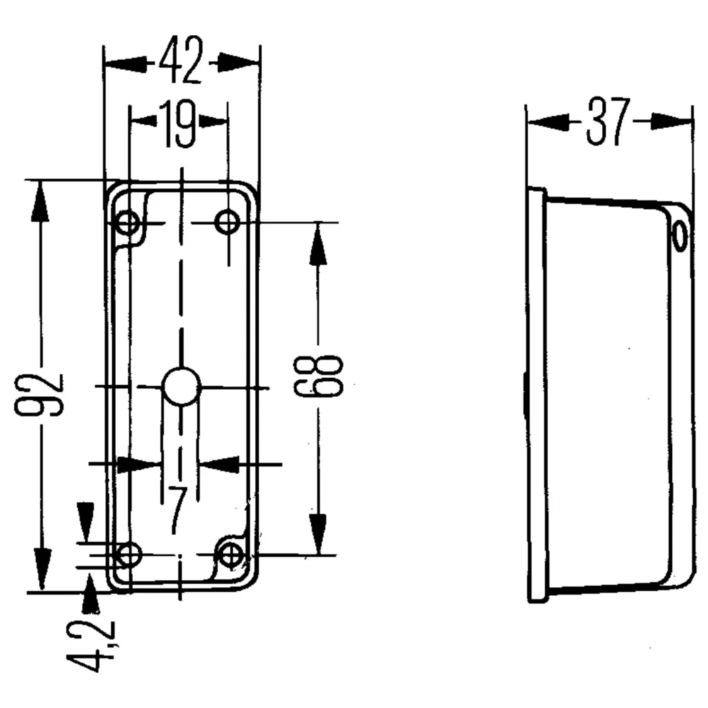 Hella Umrissleuchte für Motorräder_0