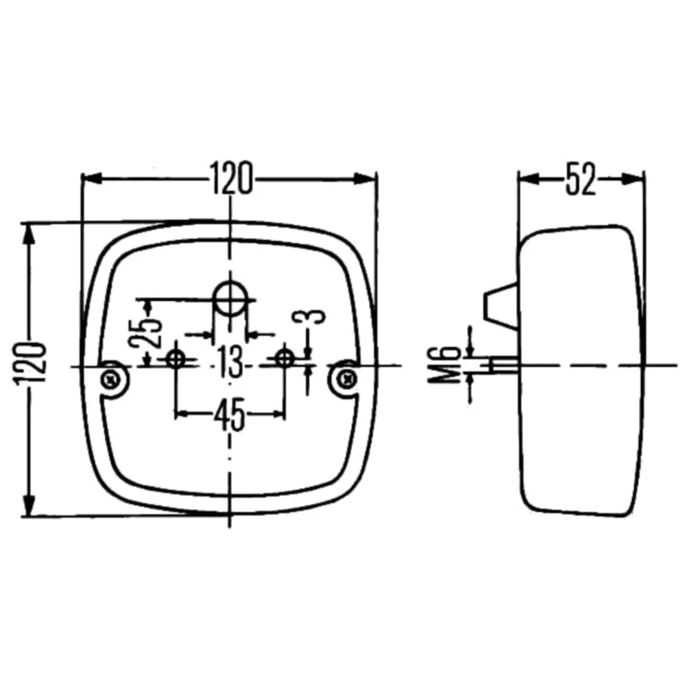 Hella Heckleuchte / Schluss-Brems-Blinkleuchte für Motorräder_0
