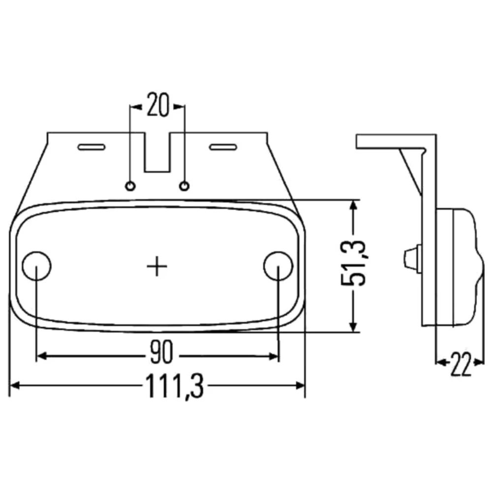 Hella LED-Seitenmarkierungsleuchte für Motorräder_0