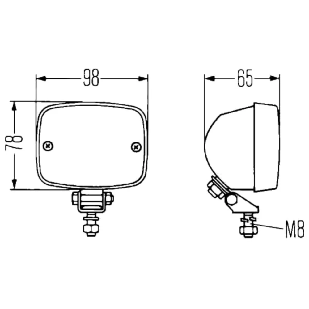 Rückfahrleuchte Hella ZR 100 für Motorräder_0