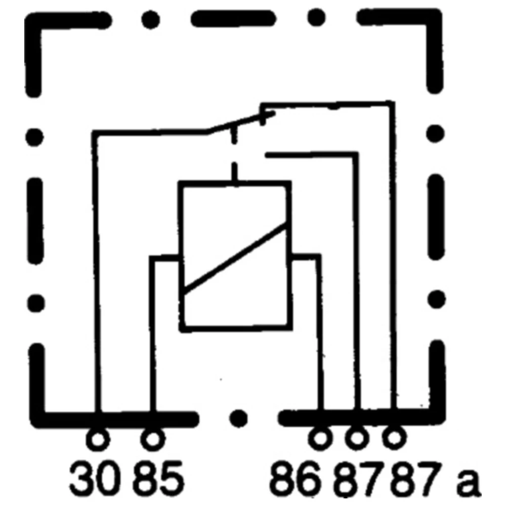 Wechslerrelais 12V 40A 5-polig mit Halter_1