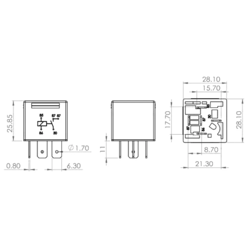 Relais 12V 30A 5 - polig passend für: BMW R, Beta Ark_1