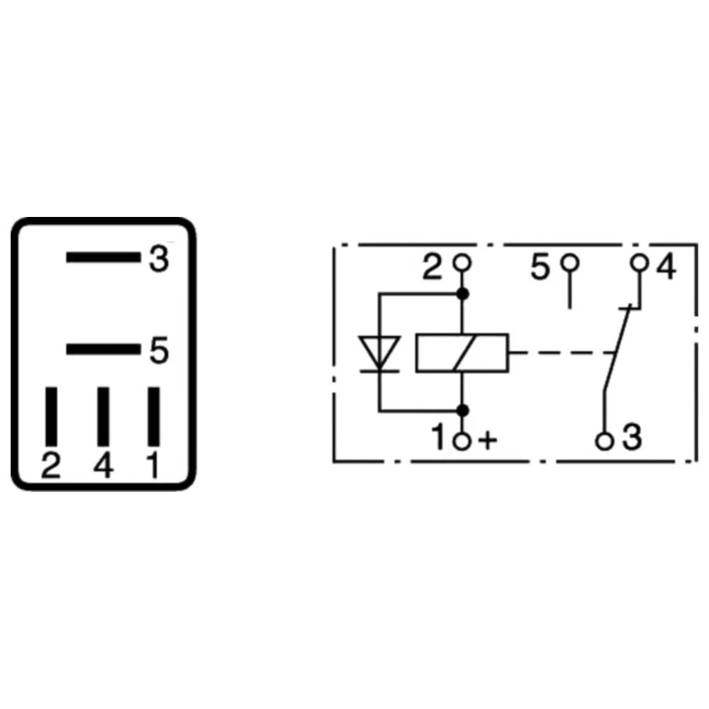 Wechslerrelais 5-polig 12 V für Multifunktionsanwendungen_0