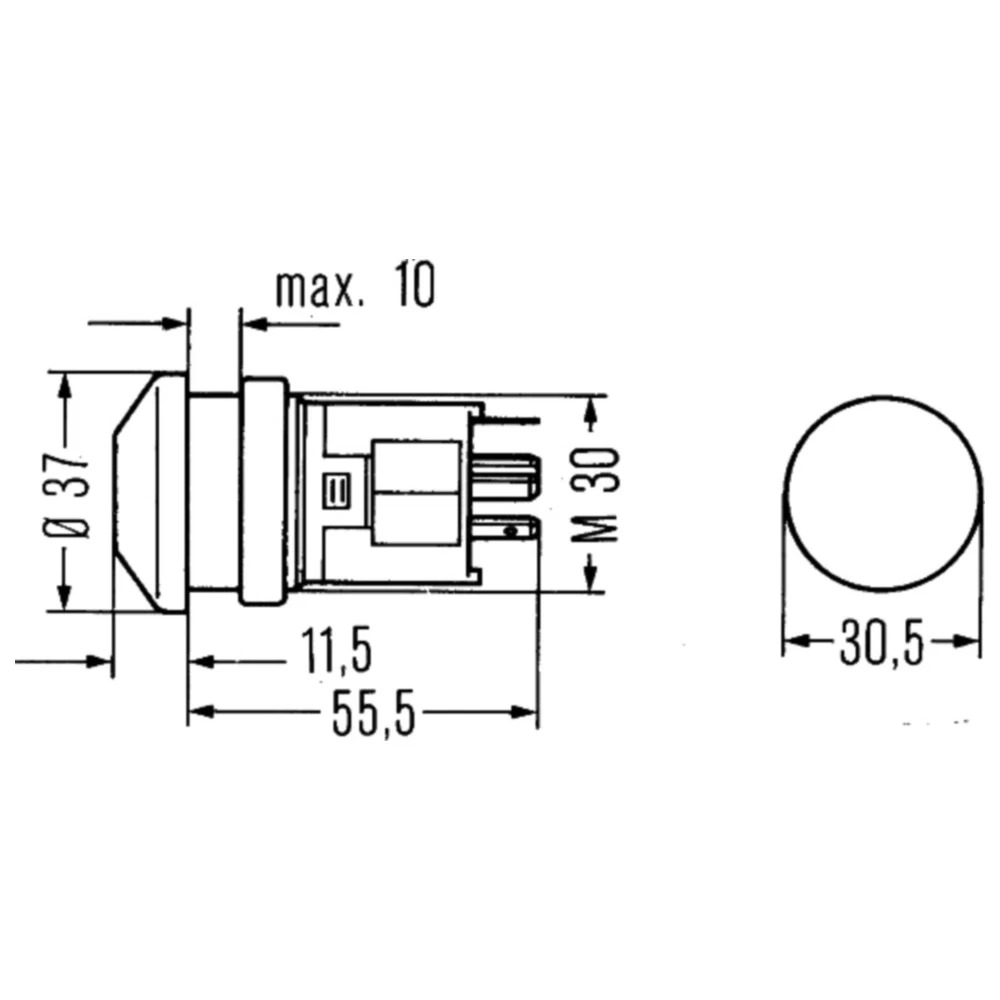 Hella Warnblinkanlagenschalter für Motorräder_0