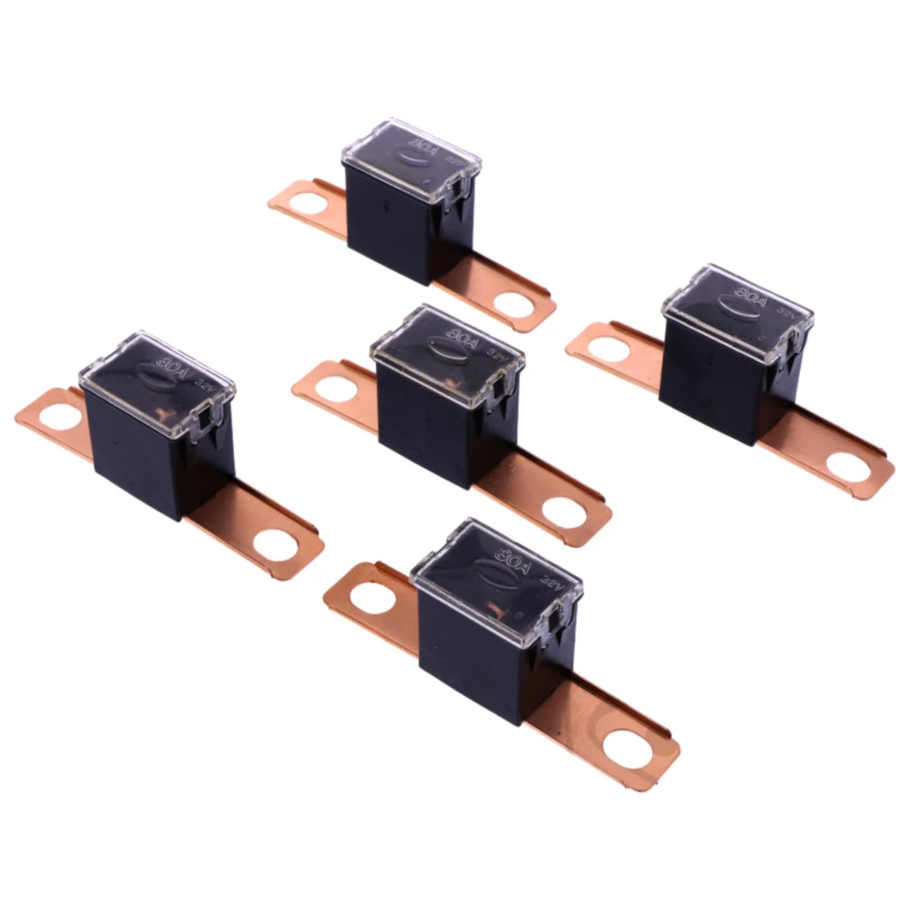 Blocksicherung Typ C 80A JMP Schwarz, Packung mit 5 Stück_0